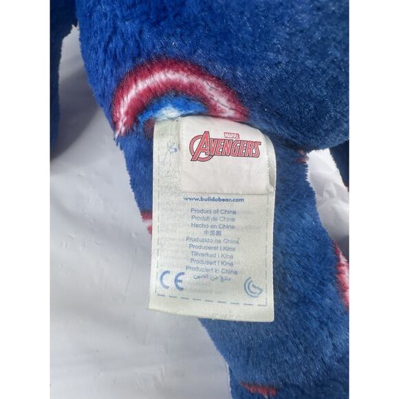 Build A Bear Marvel Avengers 18" Plush Captain America Blue Red Star RETIRED - Picture 4 of 6